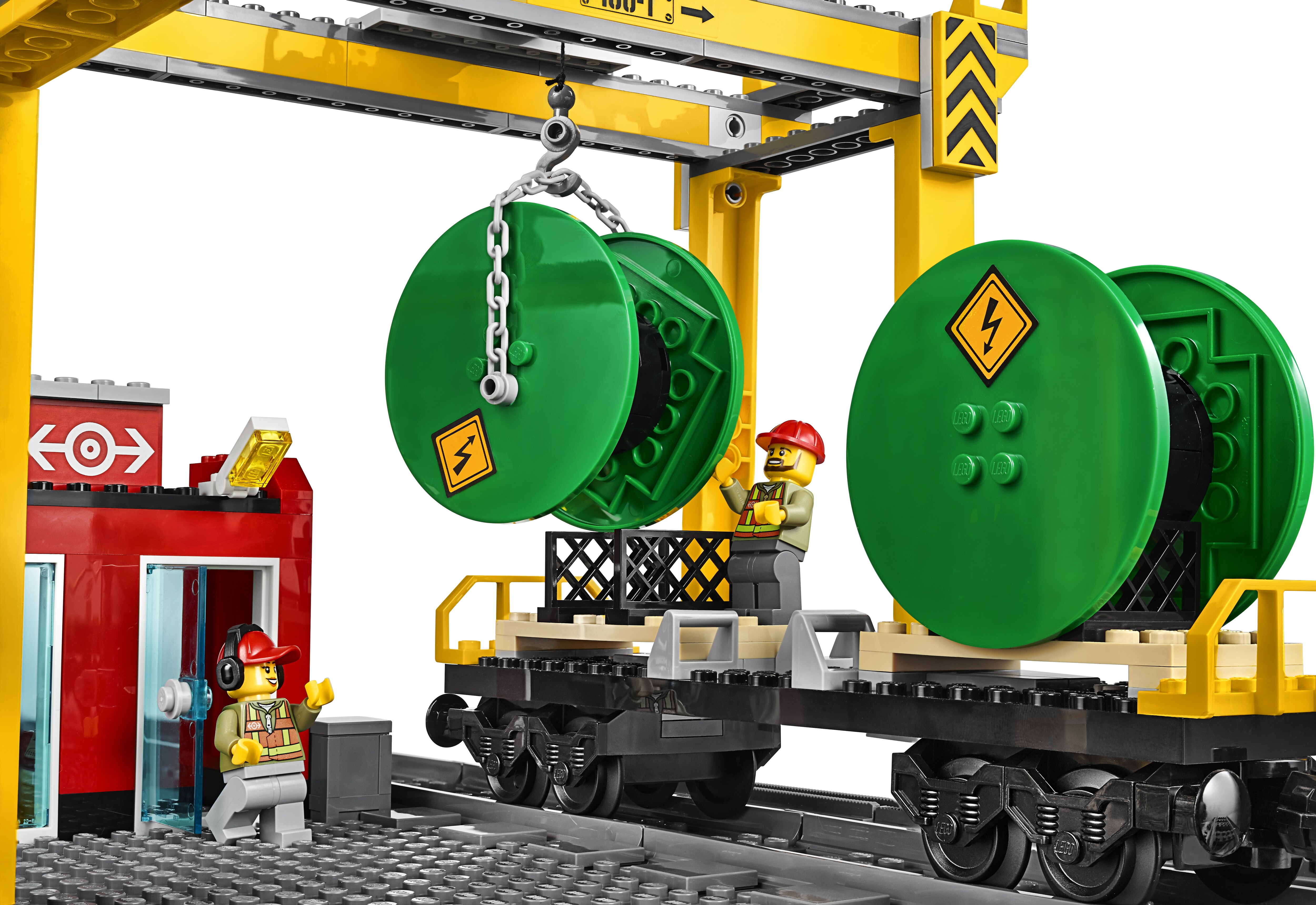 Lego city top cargo train 60052