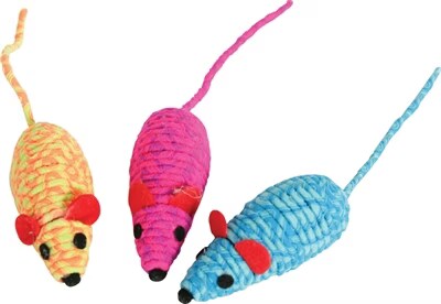 Jouet souris élastique colorée