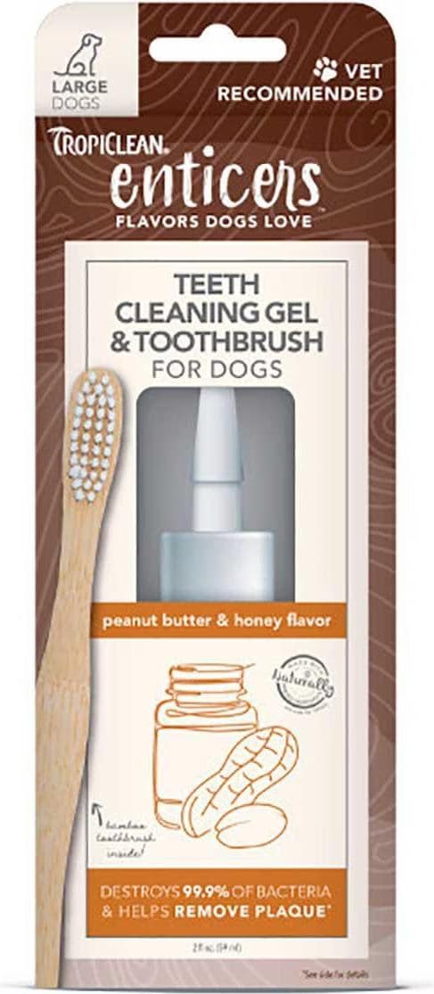 Meilleurs prix pour Tropiclean Enticers Gel & Brush L Peanut & Honey 59Ml - (719.1114) (Chien, 59ml), Produits de soins pour animaux