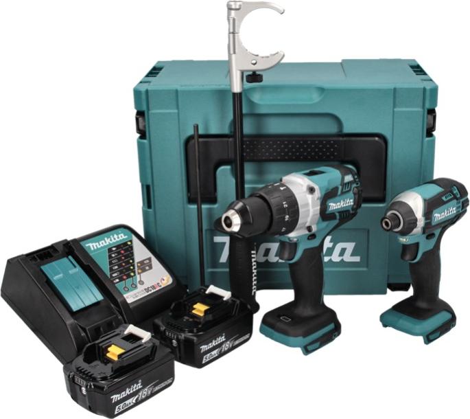 Makita DLX 2176 TJ Battery Combo Kit 18 V with DHP 481 115 Nm Brushless DTD 152 165 Nm 2x Battery 5.0 A Rechargeable battery operated Galaxus