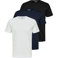 Selected Homme Pack de 3 t-shirts en coton