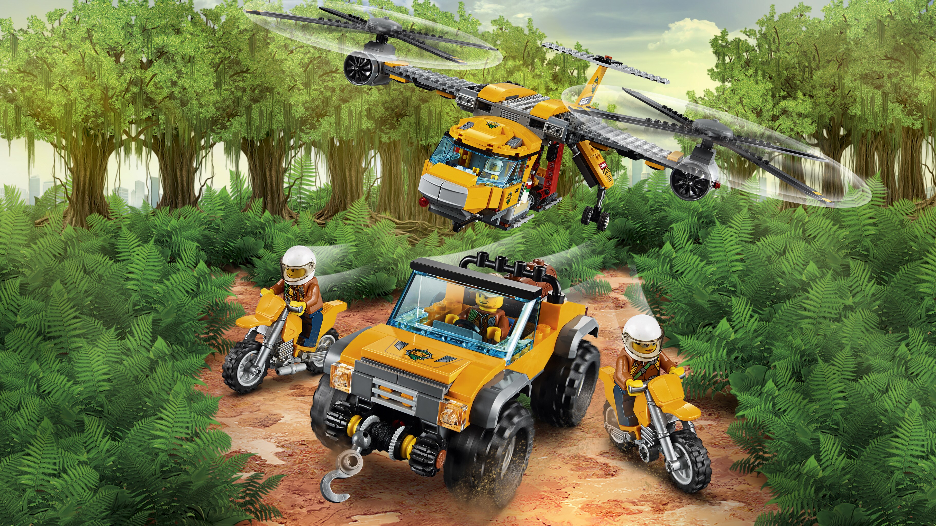 Lego jungle air drop helicopter 60162 sales
