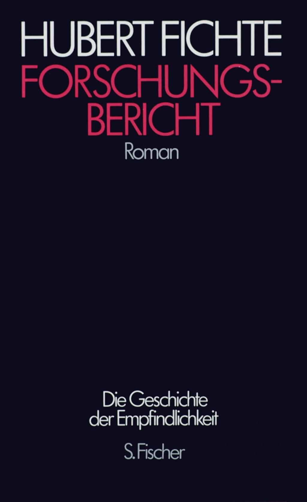 Die Geschichte der Empfindlichkeit XV. Forschungsbericht (Hubert Fichte Deutsch) Galaxus