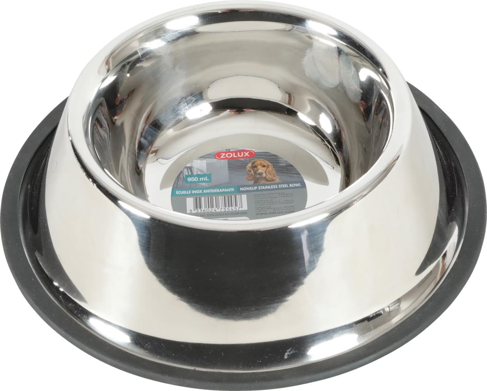 Comparer les prix de Gamelle Chien – Zolux Gamelle Cocker Inox – Ø 25 cm