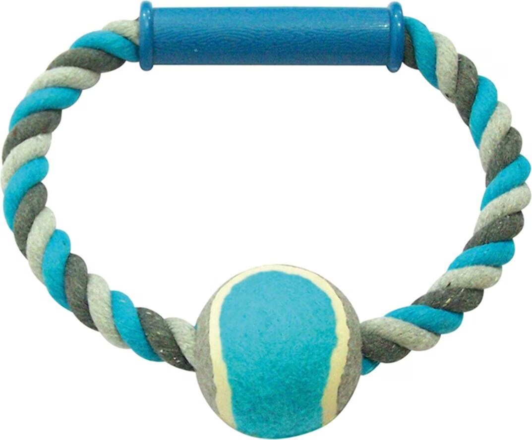 Comparer les prix de EBI Anneau O Pull en coton nou avec balle de tennis, Jouets pour chien