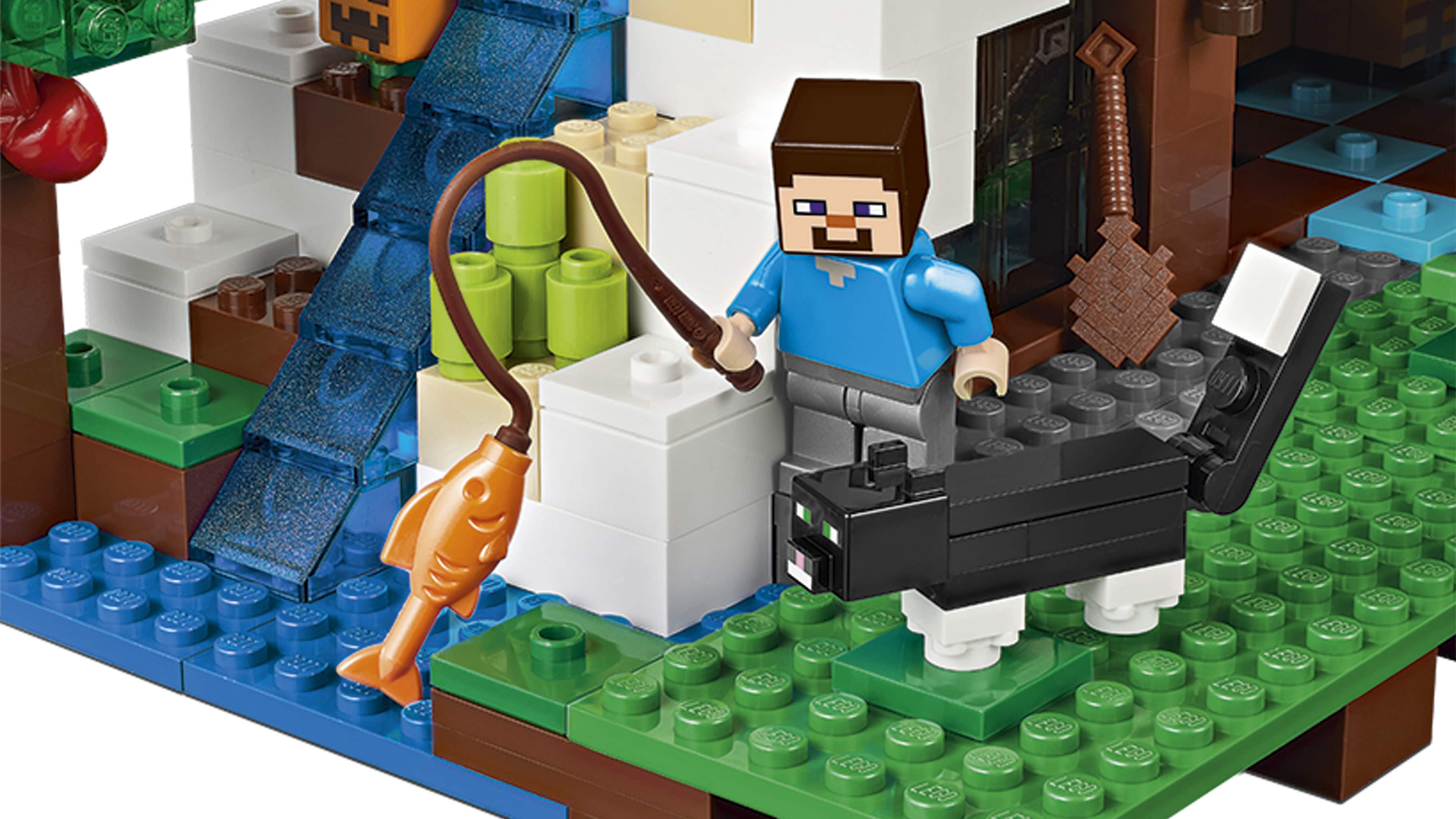 LEGO Minecraft shelter in the waterfall 21134 LEGO Minecraft Galaxus