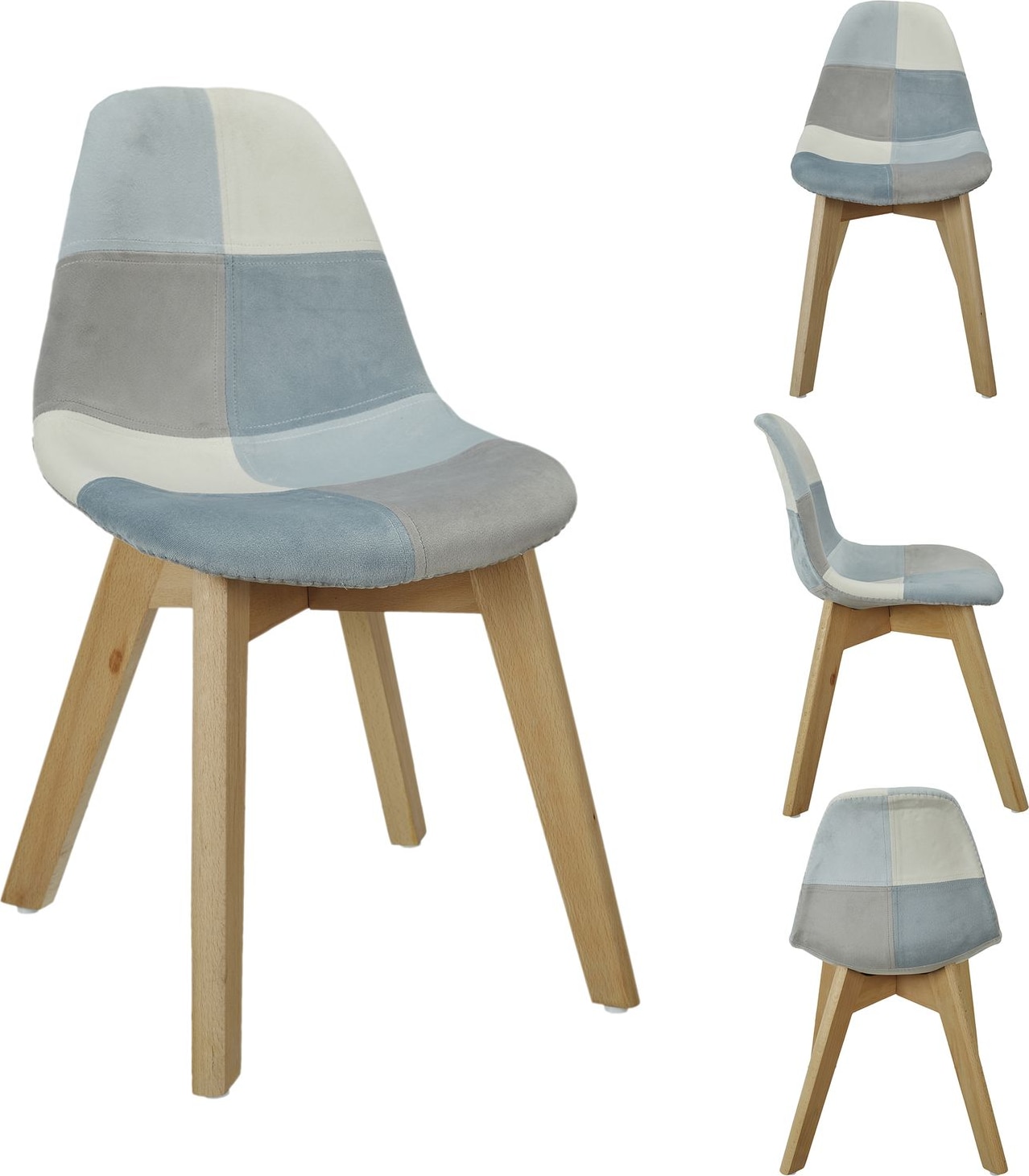Home Deco Kids patchworkstuhl kind leonie blau kaufen