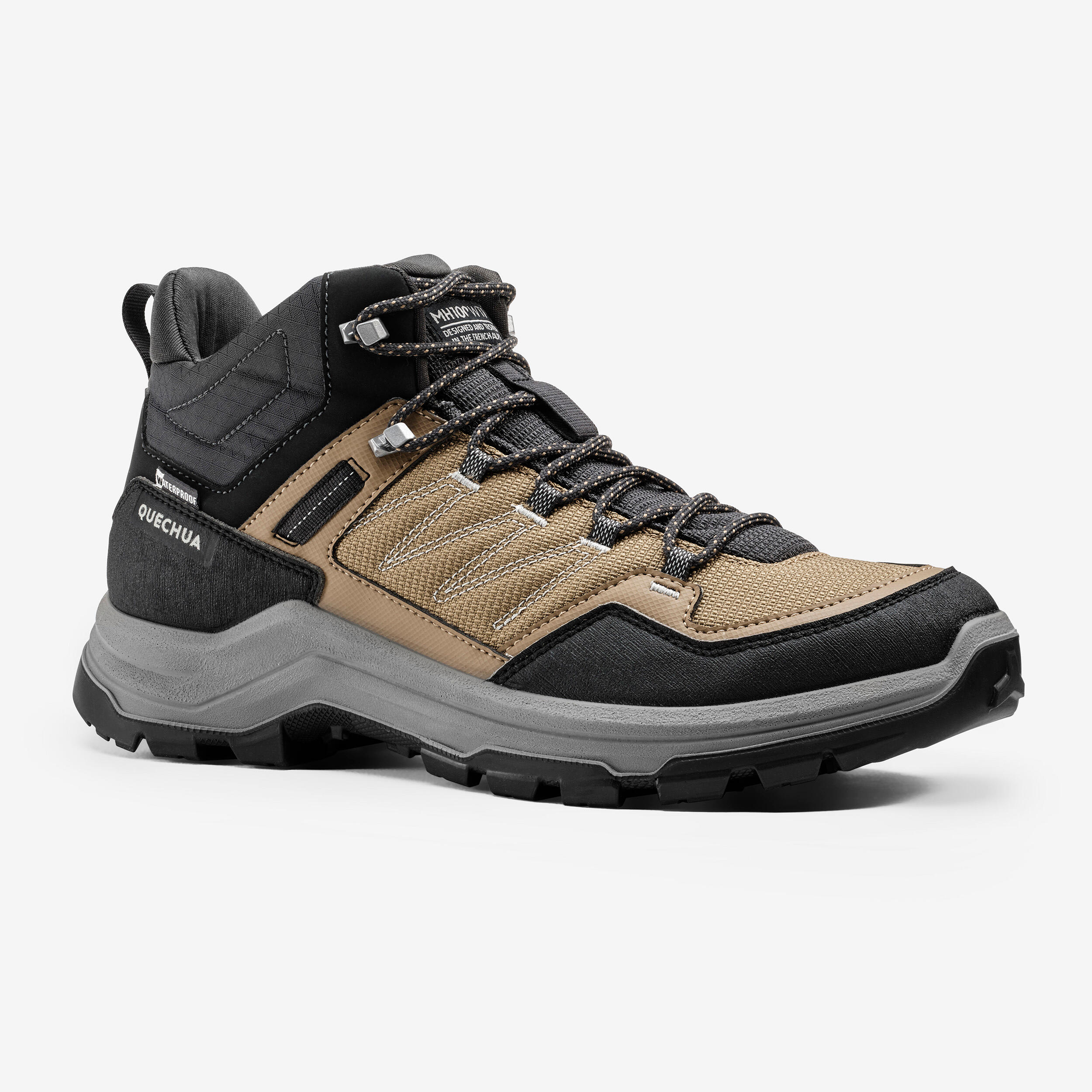 Quechua Stivali da trekking da uomo semi alti impermeabili MH100 marrone 43 Galaxus
