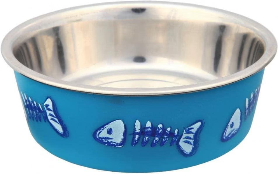 Meilleurs prix pour Ecuelle En Acier Inox Avec Revêtement Plastique, 0,25 L/Ø 12 Cm - 25270 - Mon Animalerie