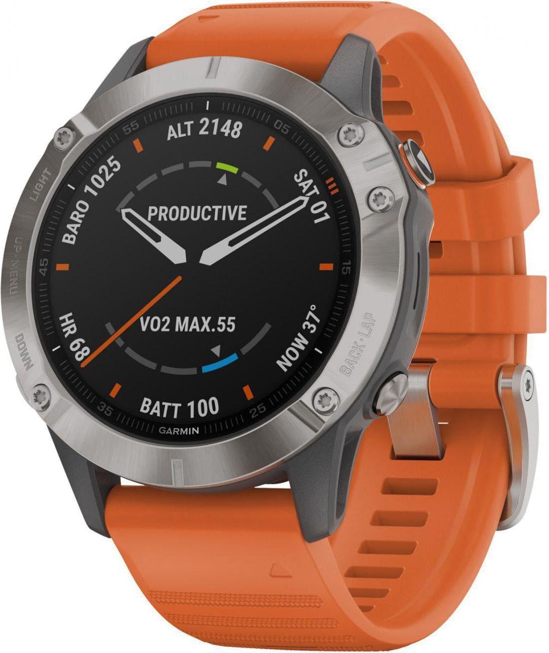 Garmin Fenix 6 Sapphire Titanium 47 mm Metal Fiber reinforced polymer One size Galaxus