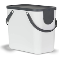 Rotho Mülleimer ALBULINO, 25L, weiss sp. (25 l)