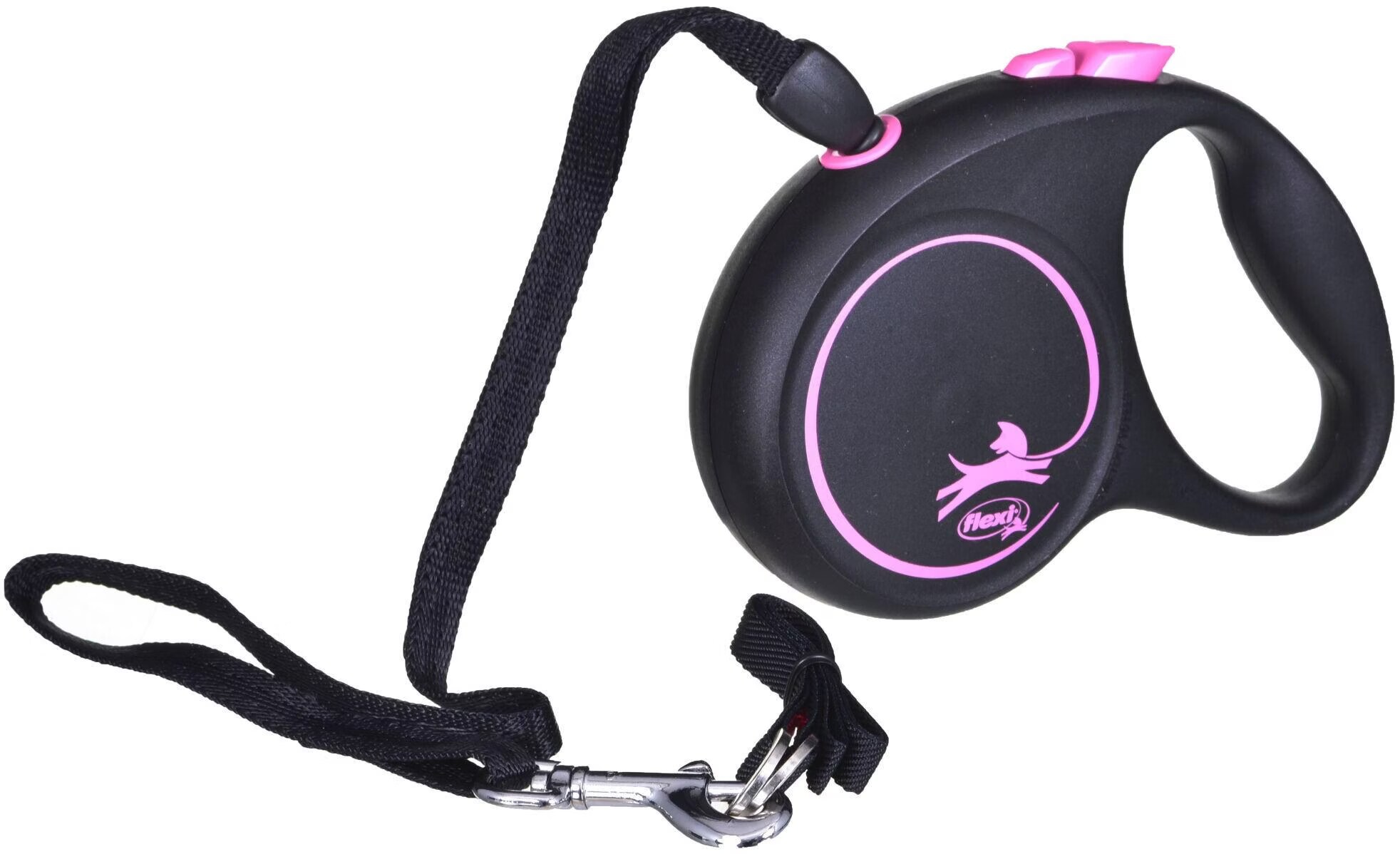 Laisse Black Design S Cord 5m black/ pink Flexi FU12C5-251-S-CP