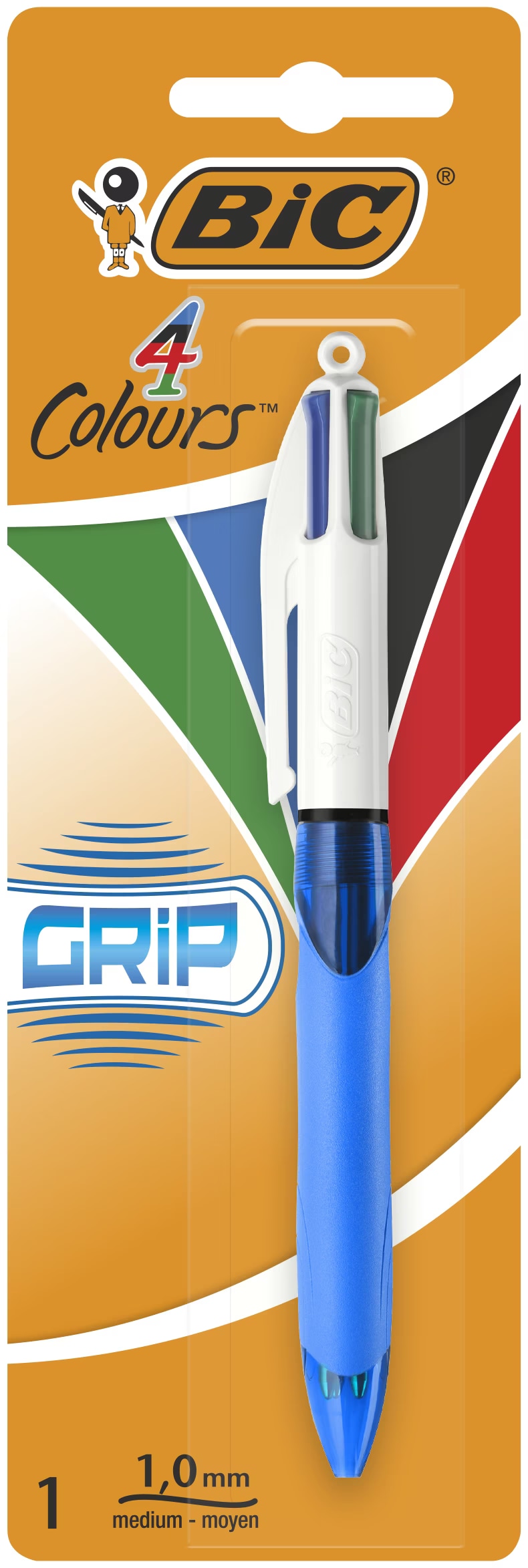 BIC 3x Grip 4 Colour Pens Multi Coloured Pens All In One With Rubber Grip For Office Tasks - Foto 11