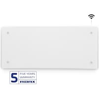 Adax Glasheizfläche Clea H 12 KWT, 1200W 230V mit WiFi, weiß (1200 W)