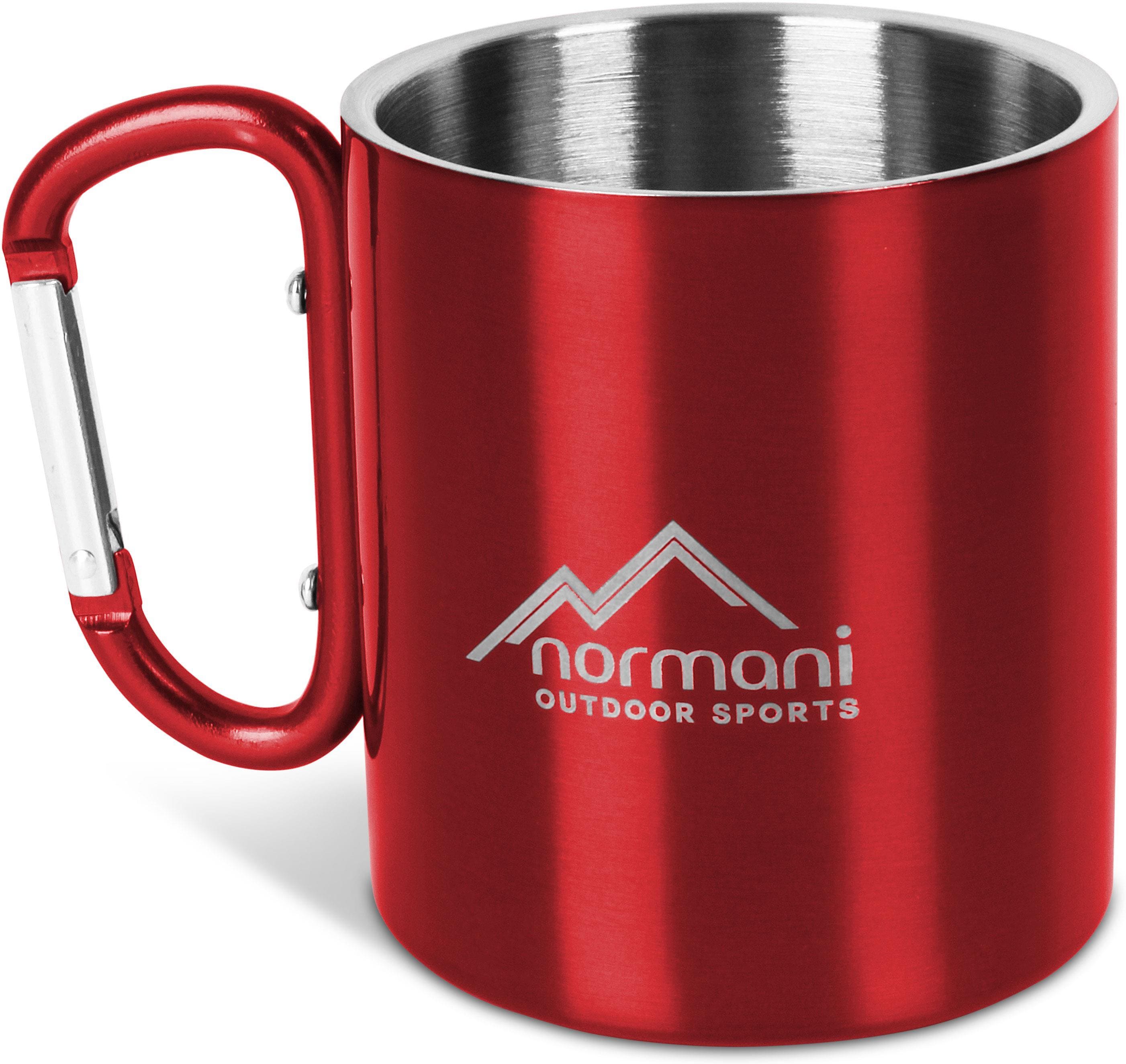Normani Edelstahl Tasse 330 ml mit Karabinerhaken Wisconsin Galaxus