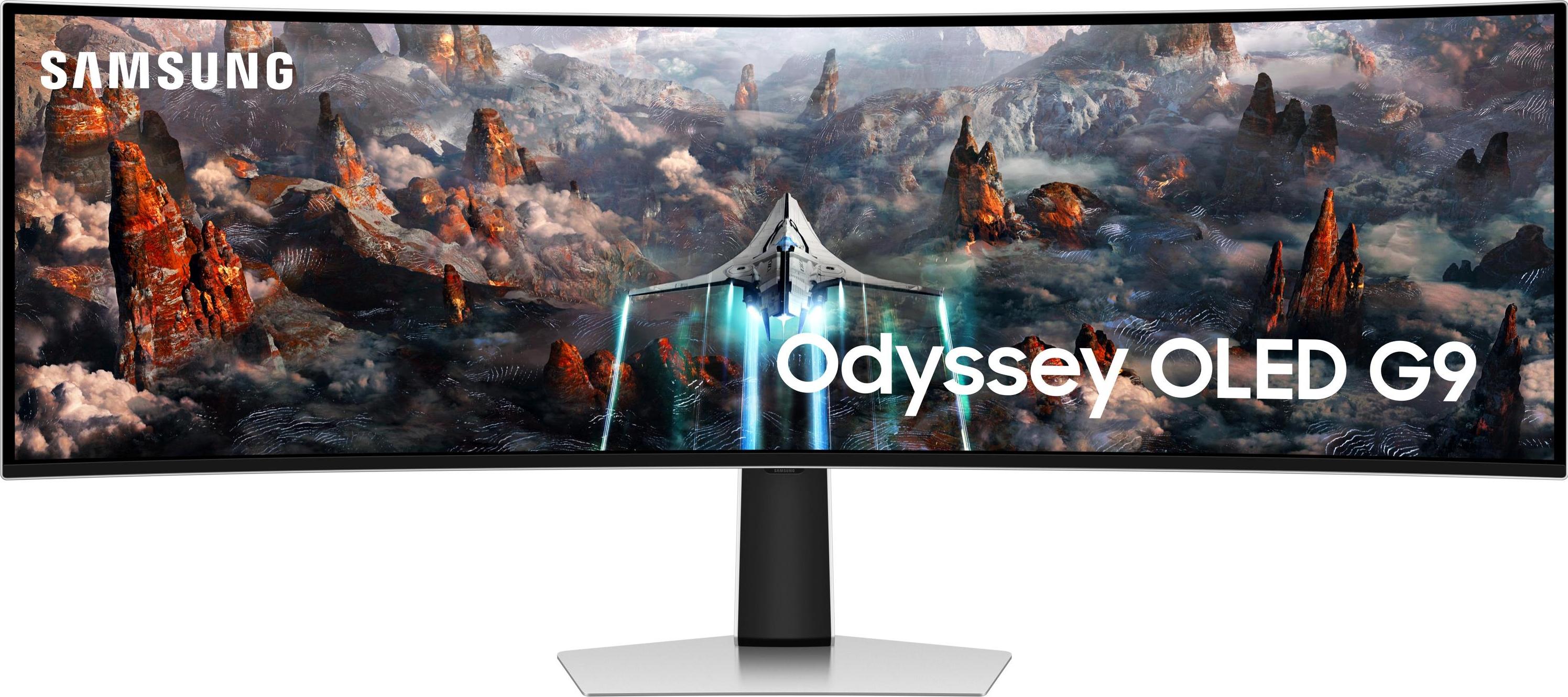Samsung Odyssey OLED G9 - G93SC (5120 x 1440 pixels, 49"), Moniteur, Argent
