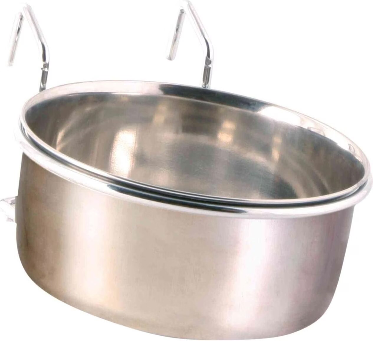 Meilleurs prix pour Mangeoire acier inoxydable avec support 600 ml ø12 cm. oiseaux. - Trixie - TR-5495