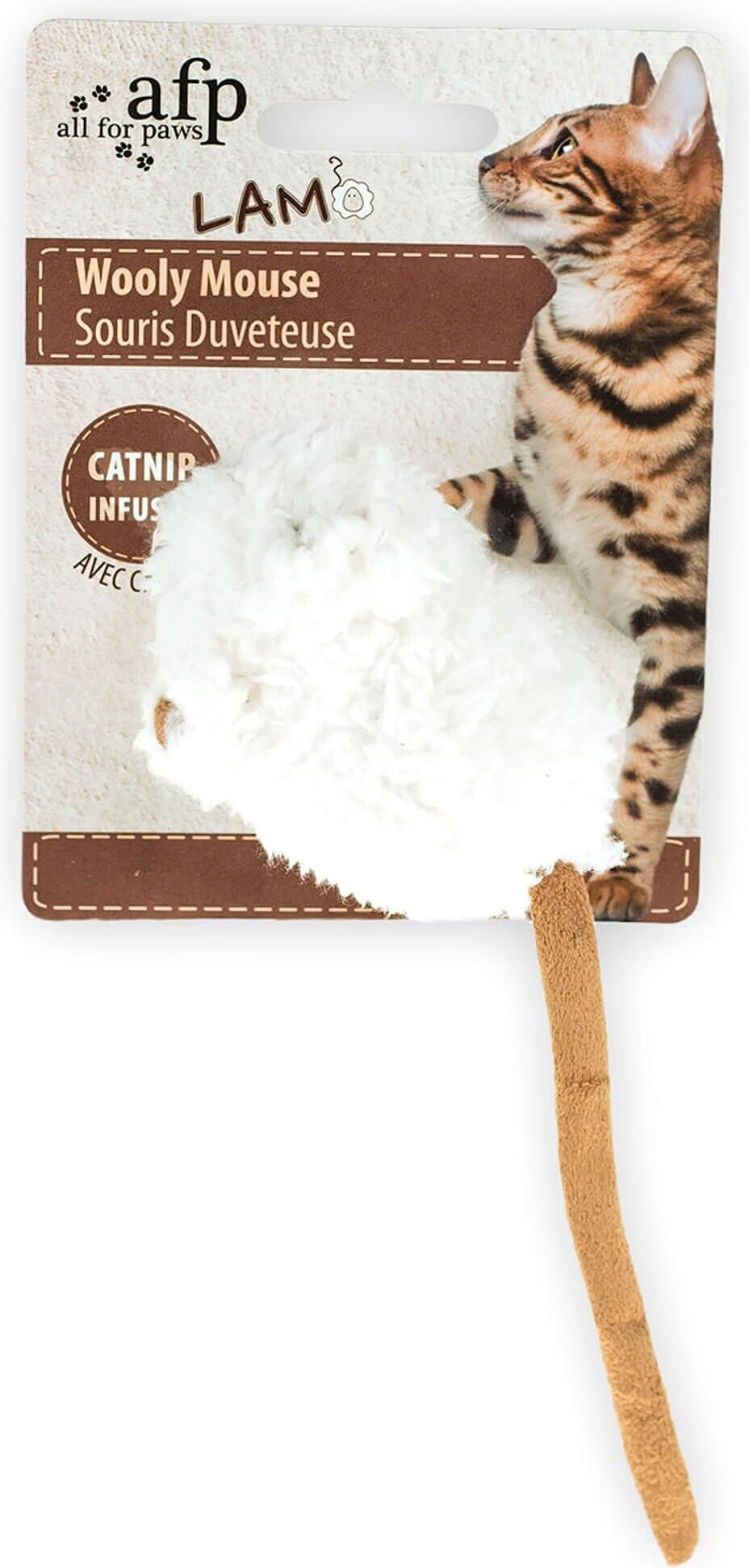Meilleurs prix pour All for Paws AFP Jouets pour chats Lamb Cat Laine d'agneau Wooly Mouse (Souris), Jouets pour chat