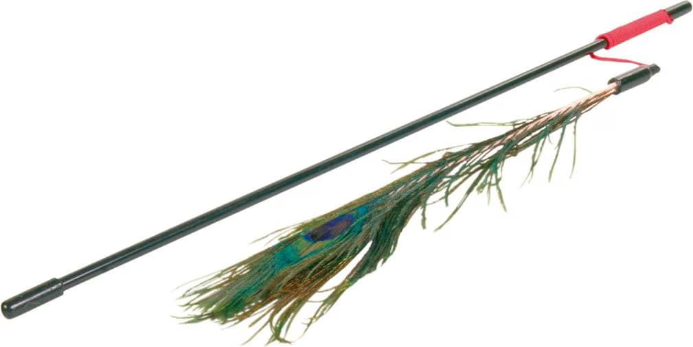 Meilleurs prix pour Trixie Baguette En Plumes De Paon 47 Cm