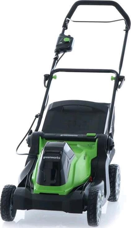 Greenworks Electric cordless lawn mower 48V Rechargeable battery operated Galaxus