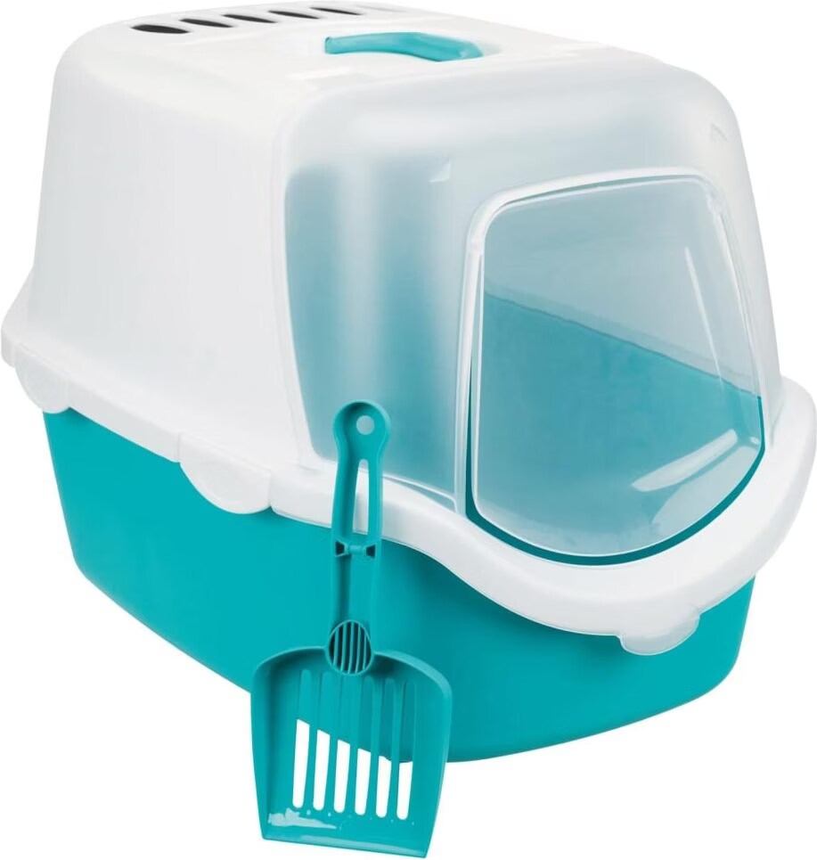 Bac à litière Vico Open Top, avec couvercle Turquoise