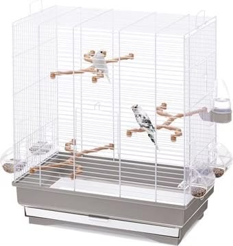 Meilleurs prix pour IMAC Vogelkooi Carlotta Taupe / Wit, Volire + cage