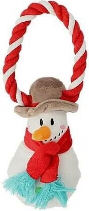 Comparer les prix de Red Dingo JEU DE NOL PELuche Bonhomme de neige + CBLE 18cm, Jouets pour chien