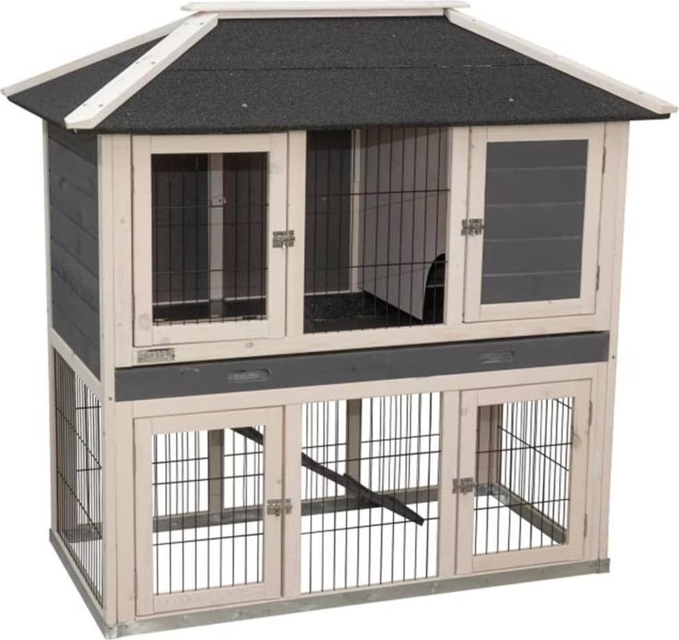 Meilleurs prix pour Kerbl Enclos pour rongeurs Villa 118x68x118 cm Bois vitrifié