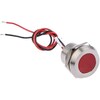 Rs Pro 22mm 316L stainless steel LED, red 24Vdc