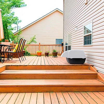 Ferplast Maison de Toilette d'extérieur pour Chats COSMIC OUTDOOR Litière Couverte, Preuve de pluie, Empêche l'entrée des Chiens