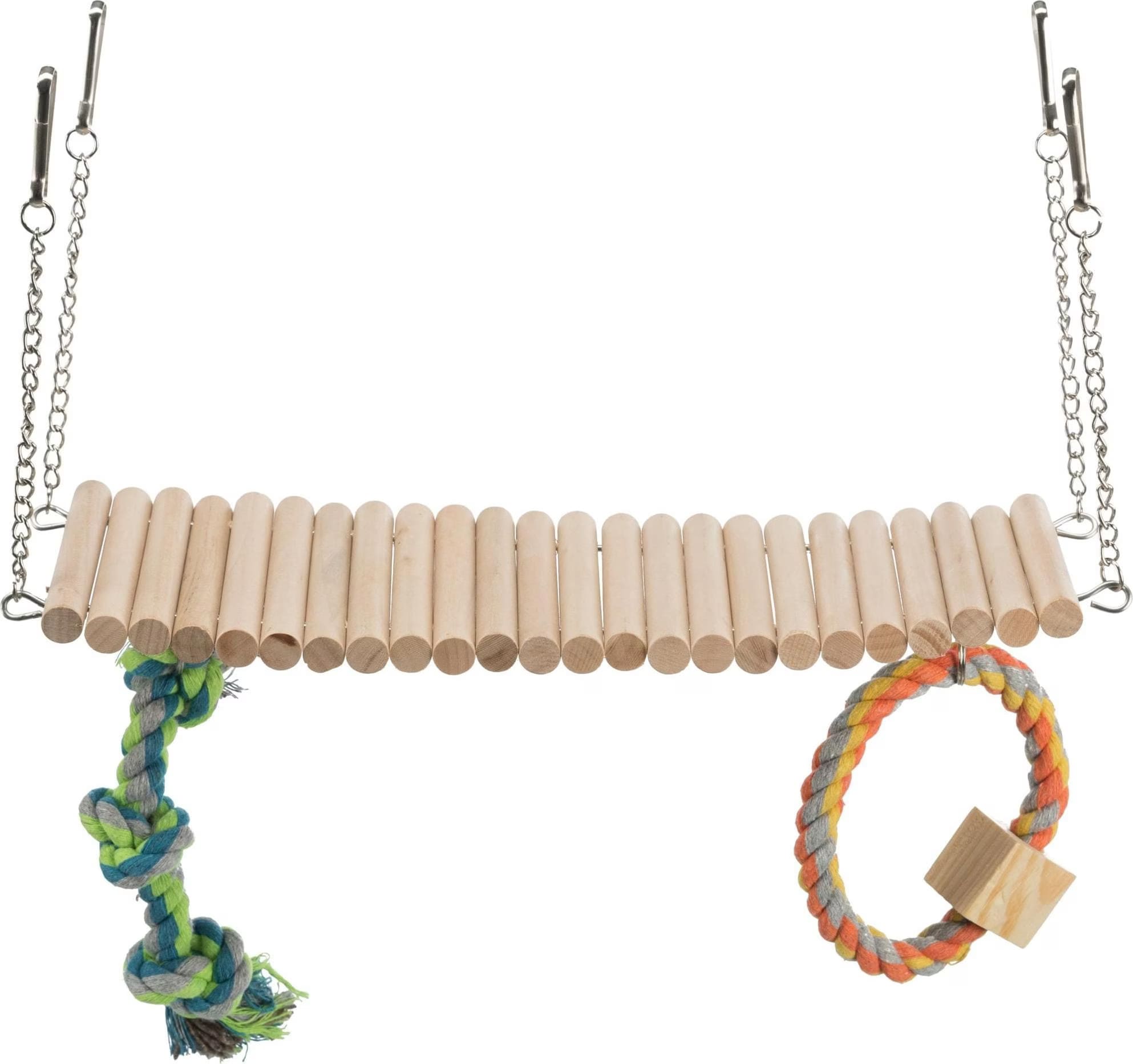 Comparer les prix de Pont suspendu en bois avec corde et jouet pour rongeur