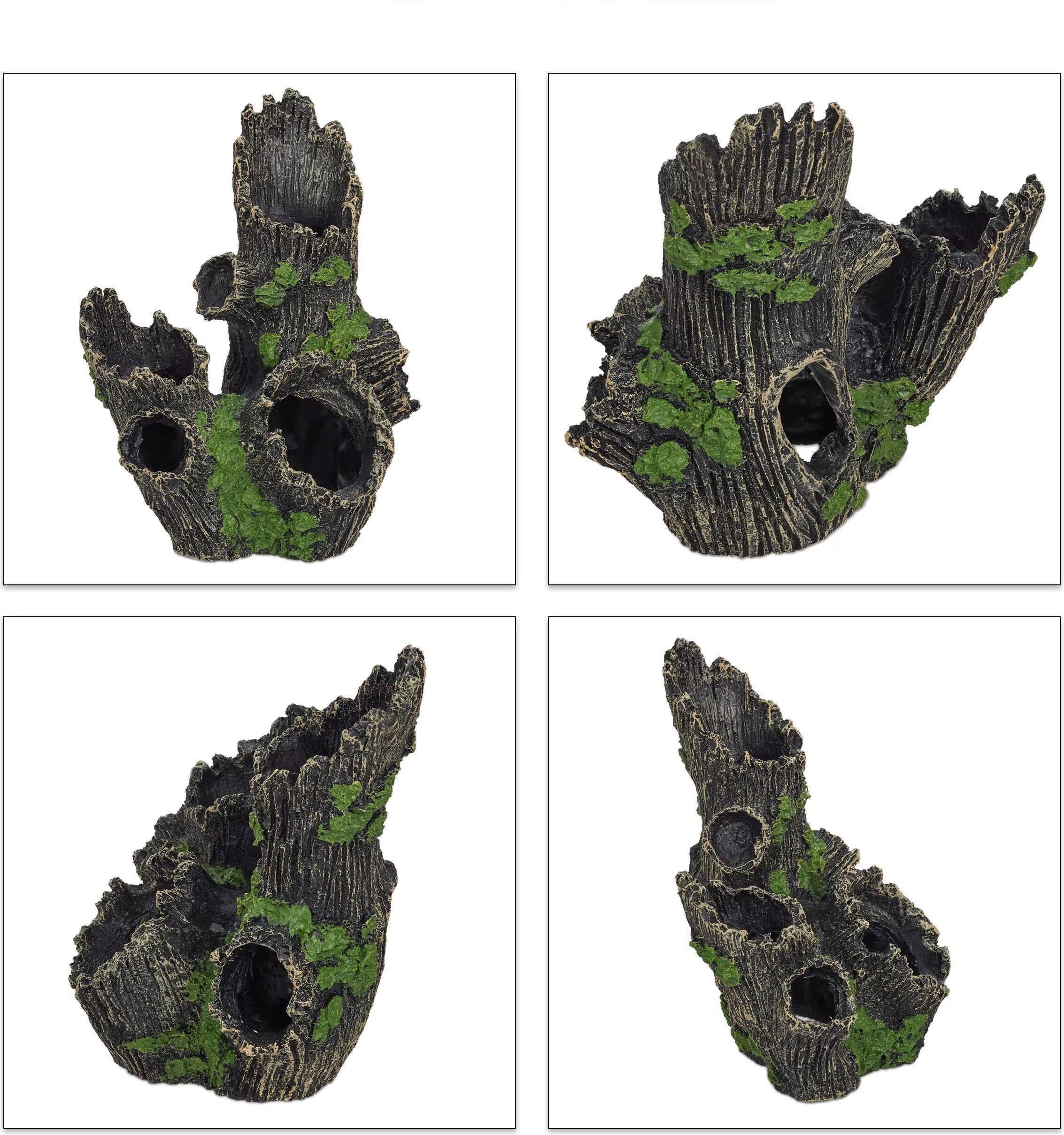 Relaxdays Déco d’aquarium tronc d’arbre, Décoration d'aquarium