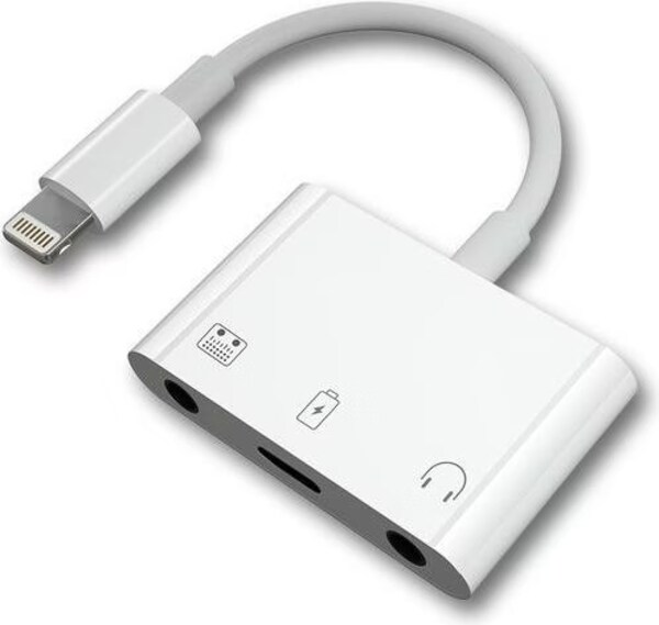 MU Classic Lightning an 2x AUX 3.5mm Audio und 1 Lightning Adapter