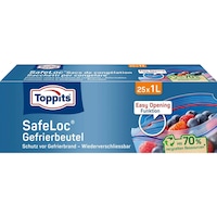 Toppits Doppelverschluss-Gefrierbeutel SafeLoc (25 x)