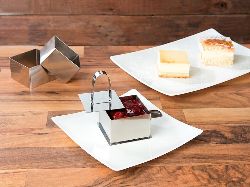 Rosenstein &amp; Söhne 6 Dessert-/Speiseringe mit Heber &amp; Stampfer Galaxus RU9278