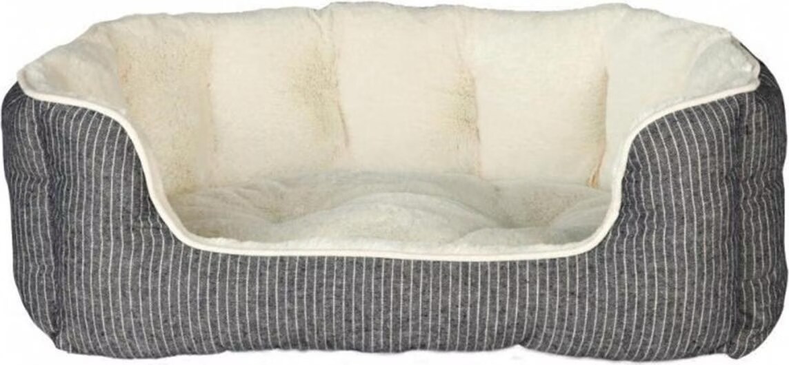 Meilleurs prix pour Trixie Davin - Lit Pour Chien Ovale Crème Et Gris 60X45 Cm