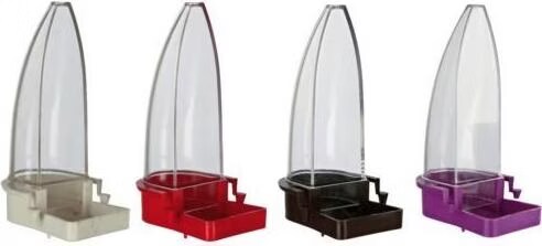TRIXIE Distributeur eau et nourriture en plastique - 12cm - Pour oiseau