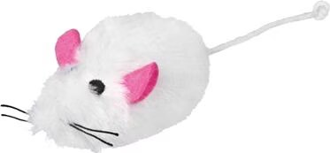 Meilleurs prix pour lot de 2 souris peluche 1 blanche et 1 grise. pour chat