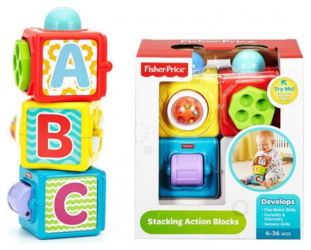 Fisher price stacking action blocks outlet