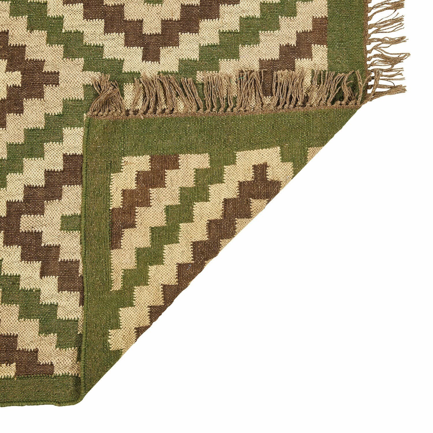 Loberon Teppich Dailies grün/beige (170 x 120 cm) kaufen UB7564