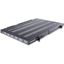 StarTech Ripiano regolabile 1U per server rack/cabinet fino a 113 kg - Scaffale per server 1U ventilato