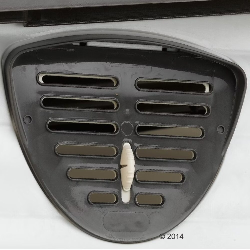 Ferplast Ferplast Niche pour l'extérieur, Maison pour Chiens DOGVILLA 70 en Résine Thermo-plastique Résistant, Panneaux Latérales Ouvrable