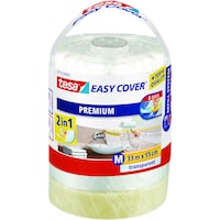 tesa EASY COVER Premium Abdeckfolie für Malerarbeiten inkl. Abroller (33 m, 550 mm)