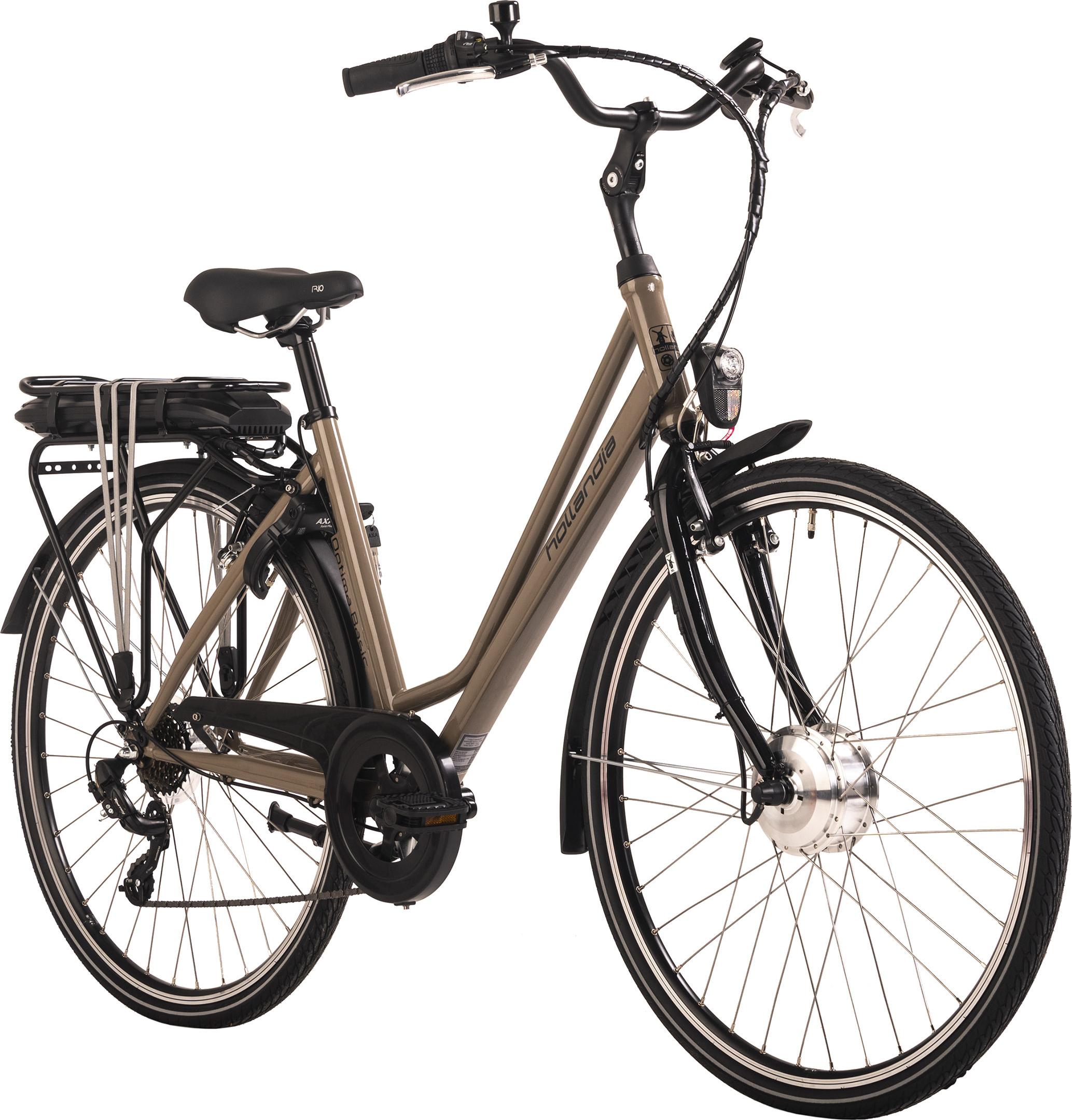 Hollandia Women s e city bike 28 Optima Basic Brown 7 gears 50 cm Galaxus