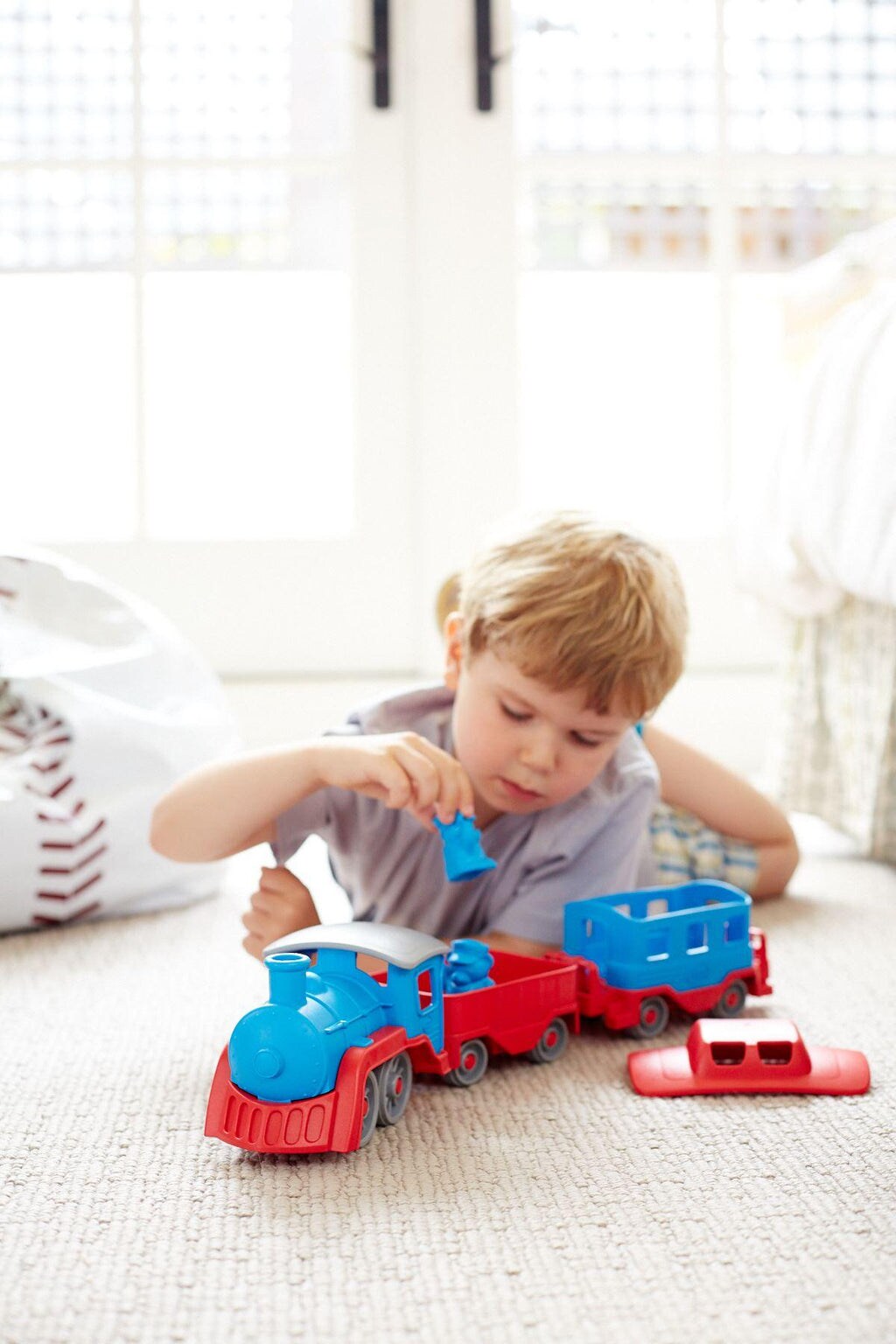 Green toys train and storybook shop