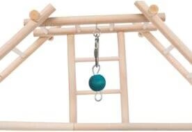 TRIXIE Aire de jeux pour oiseaux 44x44x16 cm Bois