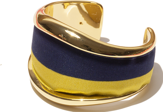 MM33 Bangle yellow & blue (Messing Seide) kaufen