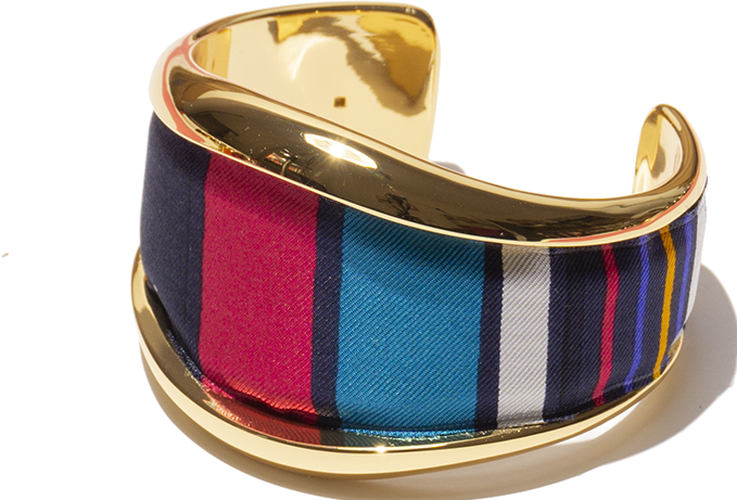 MM33 Bangle cheerful weaving (Messing Seide) kaufen