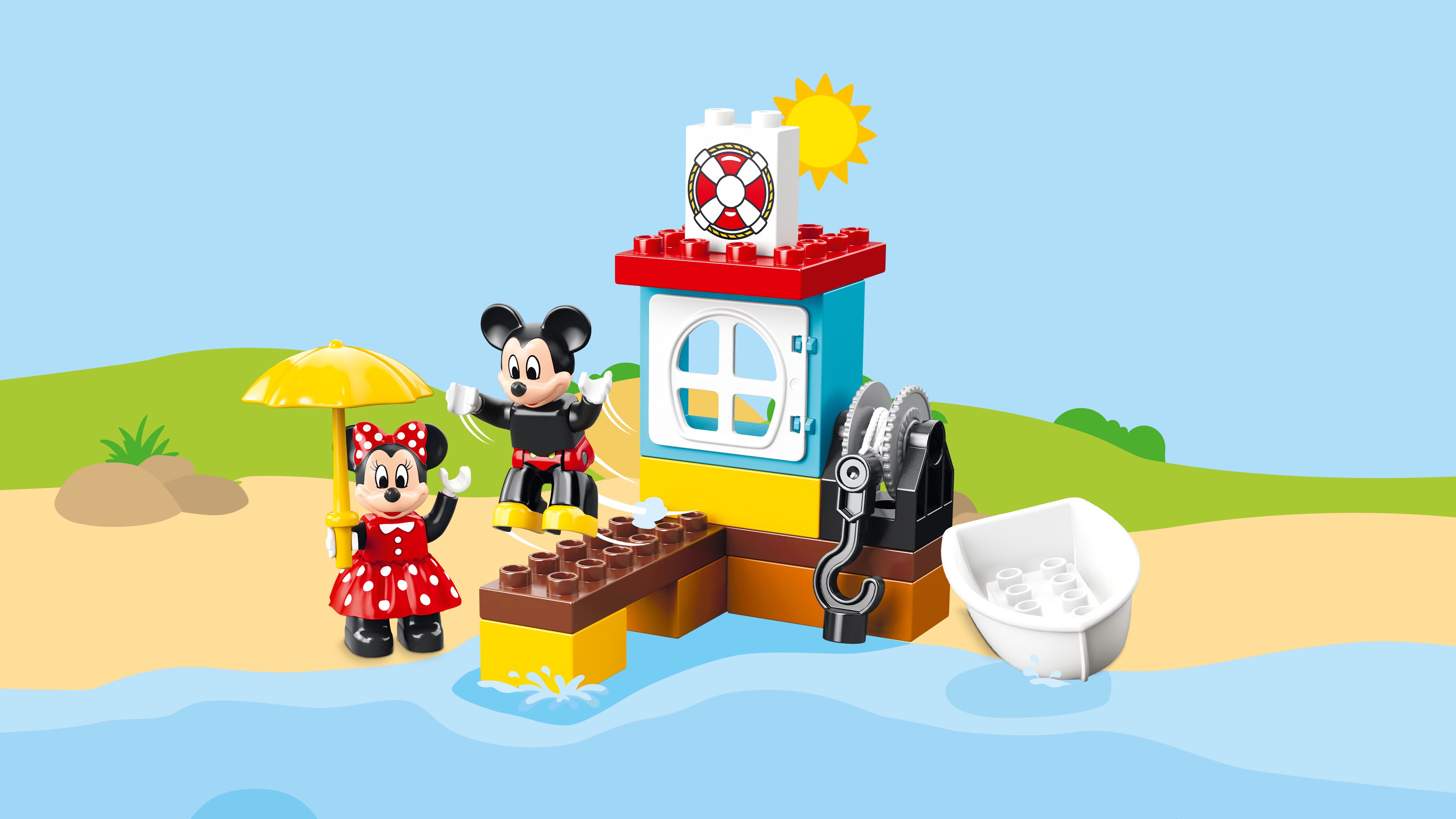 Lego duplo mickey mouse boat clearance
