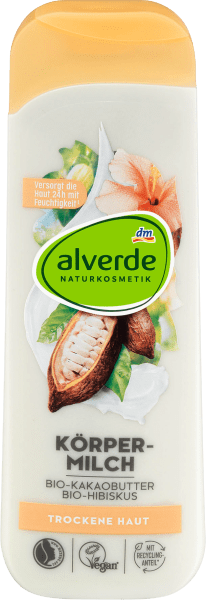 alverde Körpermilch Bio-Kakaobutter und Bio-Hibiskus (Körpermilch 250 ml) Galaxus